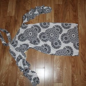 Black and White Patterned Dress